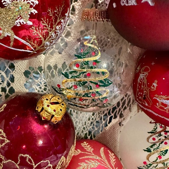 Christmas by Krebs Vintage Handmade Assortment Glass Blown Ornaments lot of 16 - Picture 6 of 16